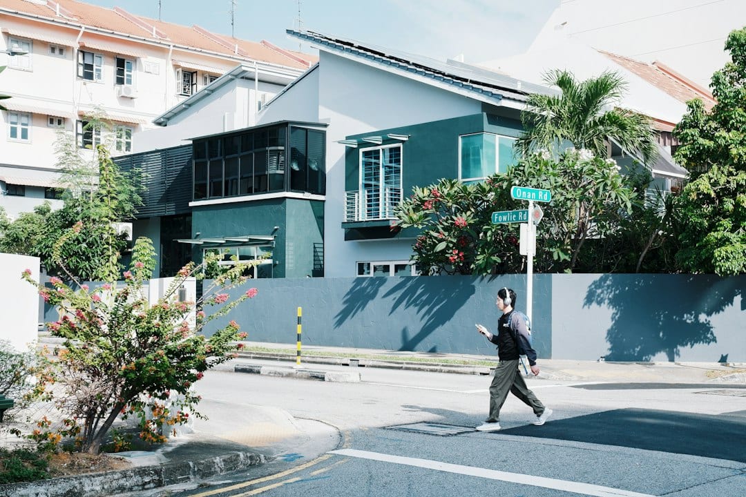 Modern Singapore landed house exterior