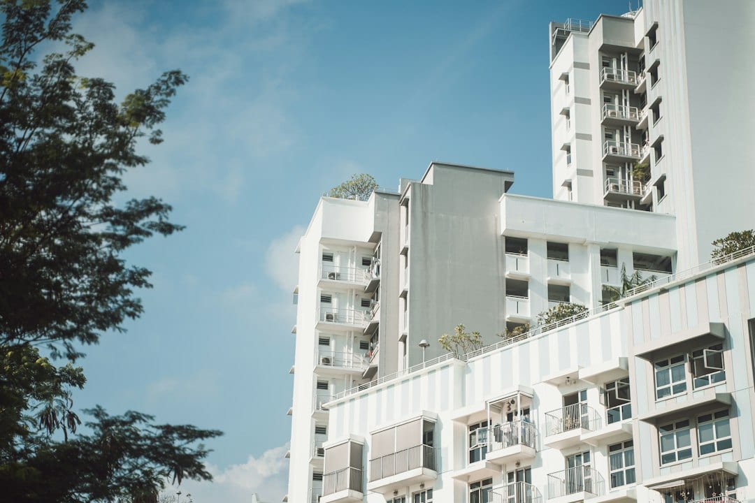 Verdant Crest residential facade with greenery